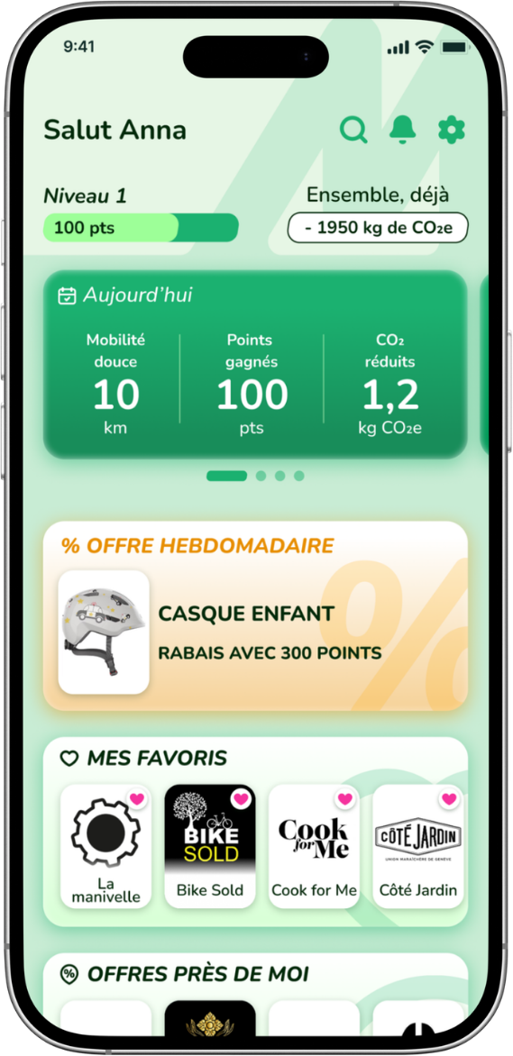 Interface MoveGreen Now